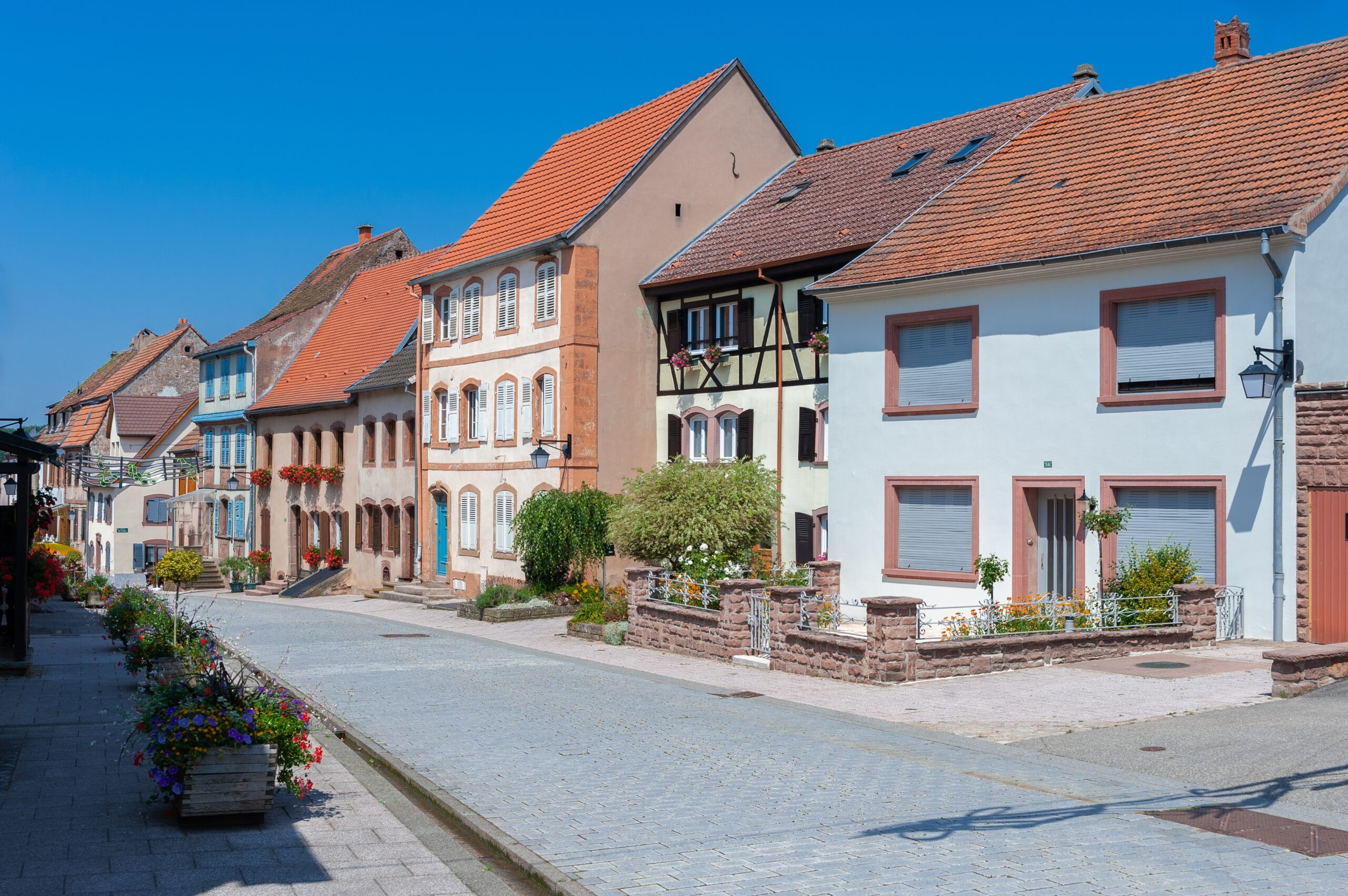 Village,Scene,In,So-called,Im,Staedtel,In,La,Petite-pierre,,Here